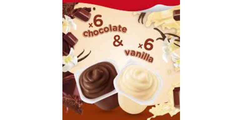 Delicious Chocolate and Vanilla Pudding Cups