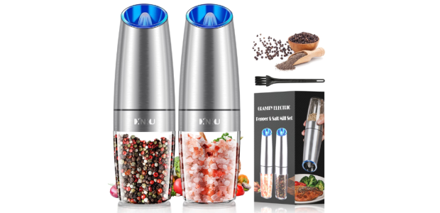 rechargeable salt and pepper grinders