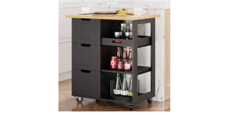 Shintenchi Rolling Kitchen Island Cart Review