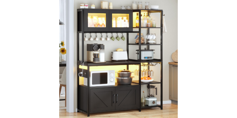 Efficient and Stylish Kitchen Bakers Rack