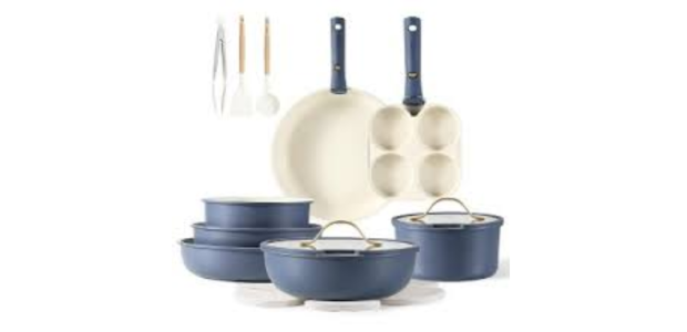CAROTE 11pcs Non Stick Cookware Set Review